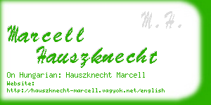 marcell hauszknecht business card